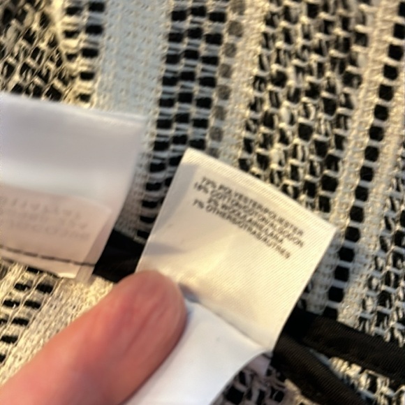 Jasper Cotton Wool Blend Stripe Tweed Raw Edged Lapels Corporate Jacket Size S - Picture 11 of 13